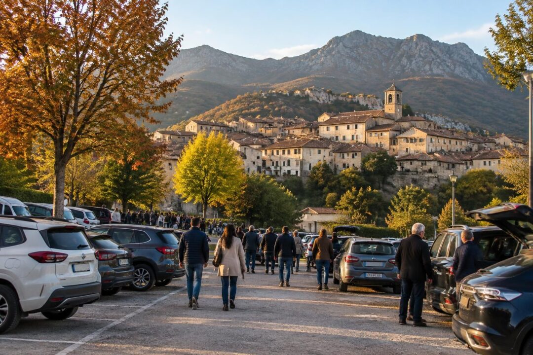 scopri dove parcheggiare a cusano mutri durante la sagra: aree di sosta, consigli utili e indicazioni per raggiungere il borgo senza stress.